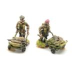 BP46 – 2 x Para`s pushing Airborne folding trolley